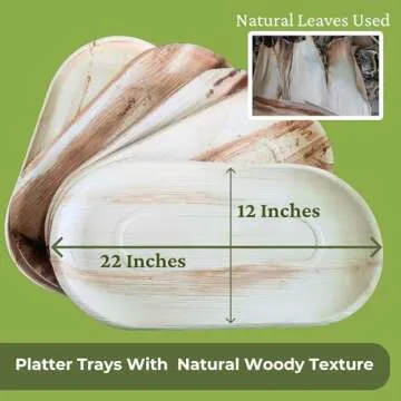 Dtocs Disposable Charcuterie Boards - Eco-Friendly Serving Trays