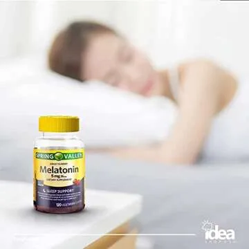 Melatonin Adult Gummies, Sleep Support by Spring Valley, 5 mg, 120 Ct (1 Pack) + “Have a Great Sleep - Better Idea Guide©”
