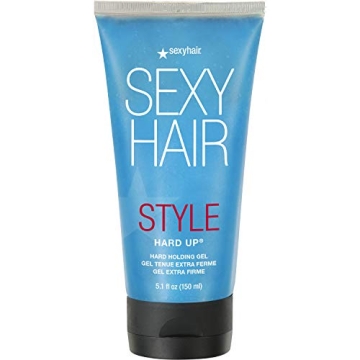 SexyHair Style Hard Up Hard Holding Gel, Extreme Hold | Non-Flaking Formula | All Hair Types, 5.1 Fl...