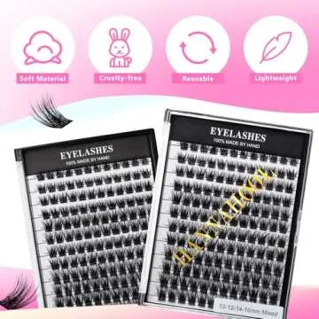 Hannahool Mixed False Eyelashes Soft Lightweight Volume Extensions