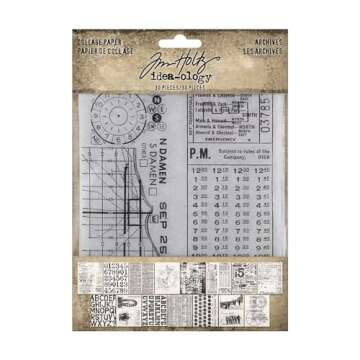 Ranger Ink Bundle - Idea-Ology - Tim Holtz - Collage Paper Archives and Serendipity - 2024 May Release th94365 and th94366