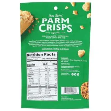 ParmCrisps Jalapeno 100% Cheese Crisps - Keto Friendly, Gluten Free, 1.75 Ounce Bag, Pack of 3