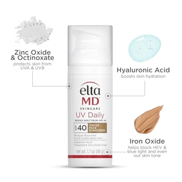 EltaMD UV Daily Tinted Sunscreen - Lightweight SPF 40 Moisturizer