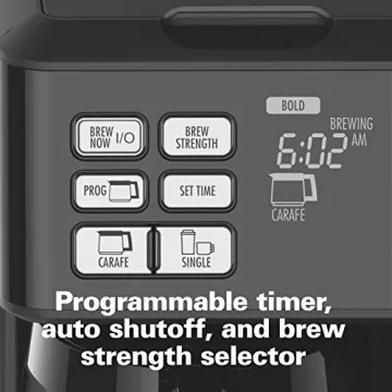 Hamilton Beach FlexBrew Trio 2-Way Coffee Maker, Compatible with K-Cup Pods or Grounds, Single Serve & Full 12c Pot, Permanent Gold-Tone Filter, Black & Silver