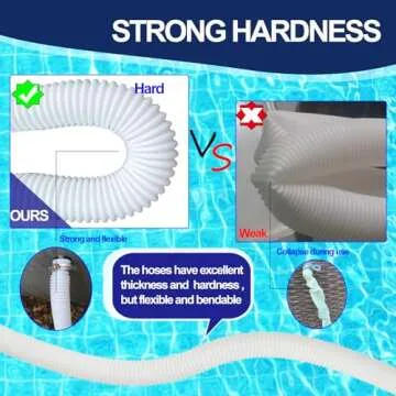 Durable Pool Hoses for Above Ground Pools - 4 Pack