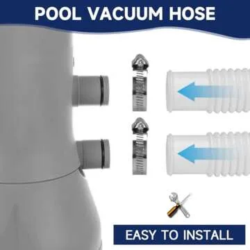 Durable Pool Hoses for Above Ground Pools - 4 Pack