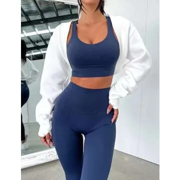 MISSACTIVER Women's Thumhole Bolero Shrug Sweatshirt