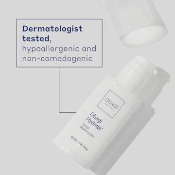Obagi Hydrate Facial Moisturizer – Non-Comedogenic Intensely Hydrating All Day Moisturizer that Combats Dryness with Tara Seed Extract, Shea Butter, Avocado Oil & Glycerin – All Skin Types – 1.7 oz