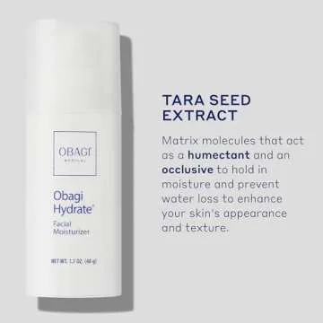 Obagi Hydrate Facial Moisturizer – Non-Comedogenic Intensely Hydrating All Day Moisturizer that Combats Dryness with Tara Seed Extract, Shea Butter, Avocado Oil & Glycerin – All Skin Types – 1.7 oz