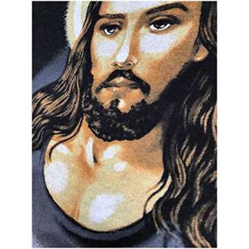 Ann Arbor T-shirt Co. Hallowed Be Thy Gains | Funny Muscle Jesus Weight Lifting Workout Humor Tank Top - Black, Large