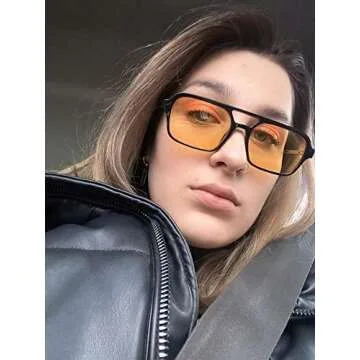 FEISEDY Stylish Aviator Sunglasses with UV Protection