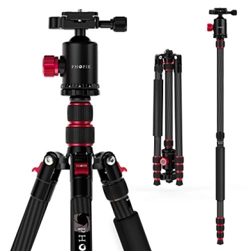 PHOPIK 79" Carbon Fiber Tripod Monopod for Photographers