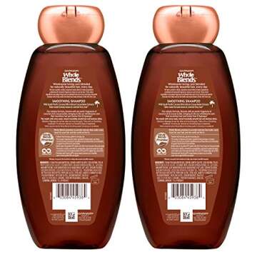 Garnier Whole Blends Smoothing Shampoo - Coconut Oil & Cocoa Butter Extracts, 12.5 Fl Oz (2 Count)