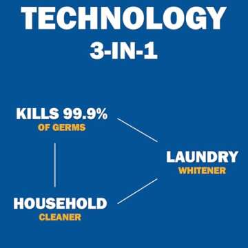 2 Disinfecting Bleach Cleaners, 43oz | Effective Bleach Cleaner Concentrate for Home & Daley Mint Towel | Small Refills for Laundry, Linens, Floors, Bathroom, Tile (86oz Total)