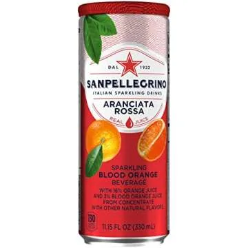 Sanpellegrino Blood Orange Italian Sparkling Drinks, 11.15 fl oz. Sleek Cans (24 Count)