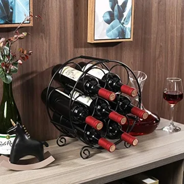 PAG 7 Bottles Freestanding Countertop Wine Rack