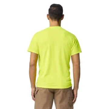 Gildan mens Dryblend Workwear T-shirts With Pocket, 2-pack T Shirt, Safety Green, XX-Large US