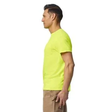 Gildan mens Dryblend Workwear T-shirts With Pocket, 2-pack T Shirt, Safety Green, XX-Large US