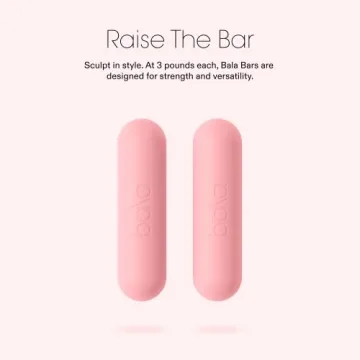 Bala Bars - Stylish 3lb Dumbbell Set for All Workouts