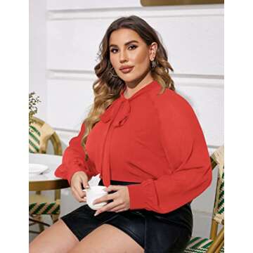 Elegant IN'VOLAND Red Blouse for Every Occasion