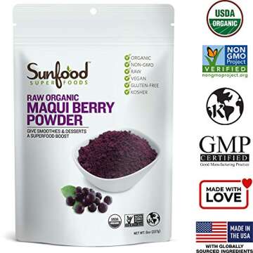 Sunfood Maqui Berry Powder, Organic - 8 oz of Nutrient Power