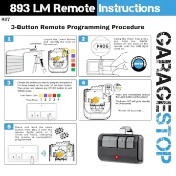 Garage Stop 893LM 893Max for Chamberlain Liftmaster Remote