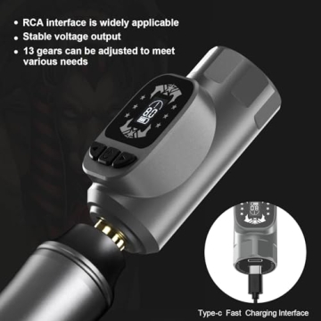 Hawink Wireless Rotary Tattoo Machine Kit with 14 Inks