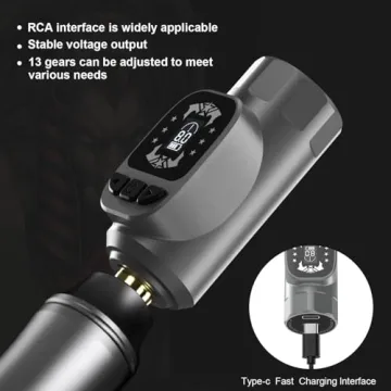 Hawink Wireless Rotary Tattoo Machine Kit with 14 Inks