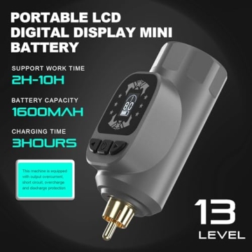 Hawink Wireless Rotary Tattoo Machine Kit with 14 Inks