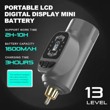 Hawink Wireless Rotary Tattoo Machine Kit with 14 Inks