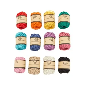 24 Rolls Colored Twine String for All Craft Projects