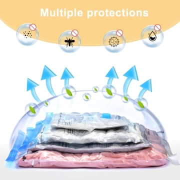 UPGOGO Travel Vacuum Bags with Electric Pump for Packing