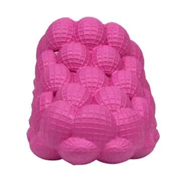 LEPHYON Bubble Slides |Funny Golf Ball Slides| Lightweight Foam Shower Shoes Men|Comfortable Womens Slippers|Stylish Non-Slip Soles Unisex(Babi Pink, W10)