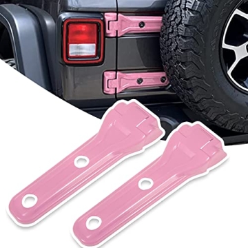 USSKYBOY Tailgate Hinge Trim Spare Tire Bracket Covers Accessories for 2018-2022 Jeep Wrangler Rubic...
