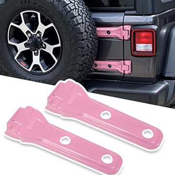 USSKYBOY Jeep Wrangler Tailgate Hinge Cover in Pink