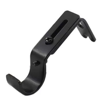 Adjustable Curtain Rod Brackets,ULIFESTAR 3 Pack Heavy Duty Drapery Rod Holders Hardware Window Curtain Rod Support Hanger for 1 Inch Rod with Installation Screws