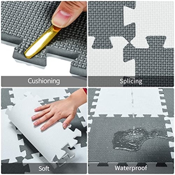 Safe qqpp EVA Foam Interlocking Floor Mats for Kids