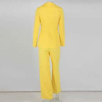 Ohvera Women's Elegant Bow Tie Jumpsuit in Yellow