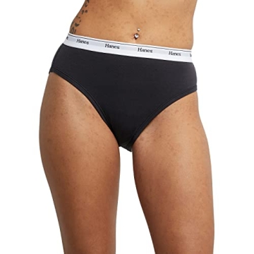 Hanes Women's Hi-Leg Cotton Underwear 6-Pack