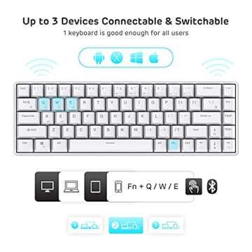 RK68 Wireless Hot Swappable Compact Mechanical Keyboard