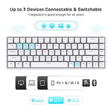 RK68 Wireless Hot Swappable Compact Mechanical Keyboard