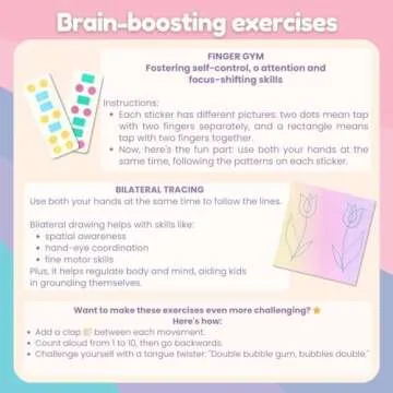 30 Sensory Stickers + 5 Fidget Bands Counseling Office Must Haves Textured Stickers Calm Strips for Anxiety