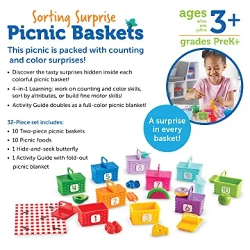 Interactive Learning with Picnic Basket Sorting Set