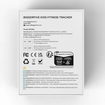 BIGGERFIVE Kids Fitness Tracker Watch Waterproof & Fun