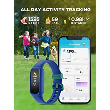 BIGGERFIVE Kids Fitness Tracker Watch Waterproof & Fun