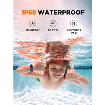 BIGGERFIVE Kids Fitness Tracker Watch Waterproof & Fun