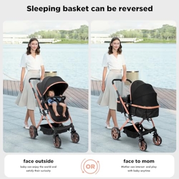 PEARLOVE Baby Stroller - Stylish, Convertible & Foldable