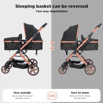 PEARLOVE Baby Stroller - Stylish, Convertible & Foldable