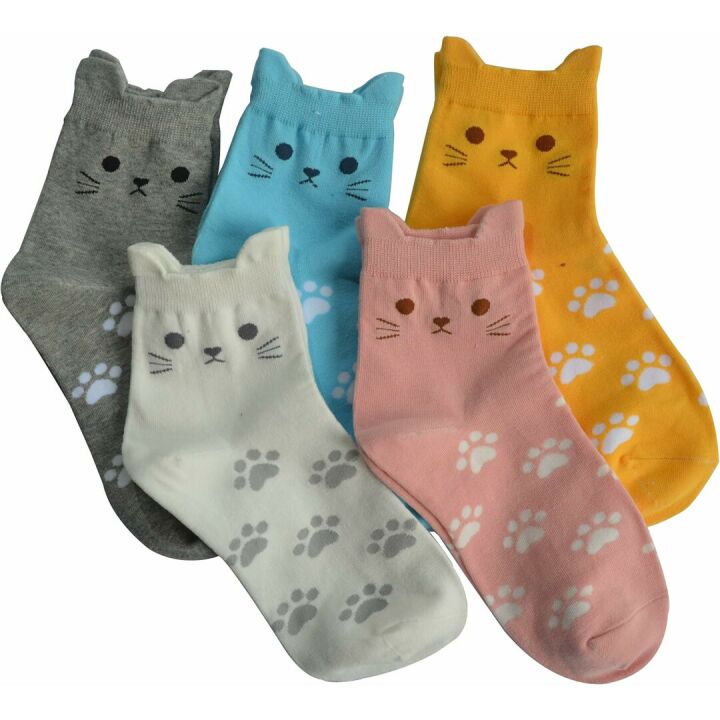 Jeasona Women's Cat Socks - Cute Animal Gifts