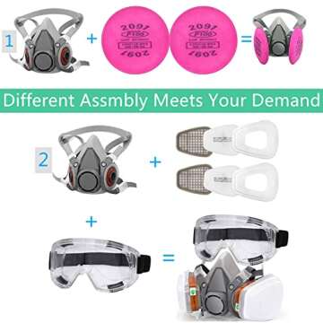 BEAUKAU Epoxy Respirator - Safe Breathing for All Tasks